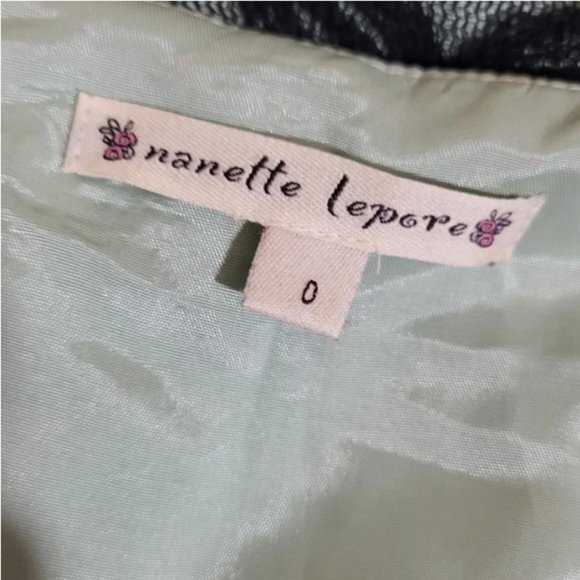 Nanette Lepore Lace Turquoise Beading Sheath Dress - Picture 2 of 9